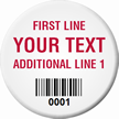 Circular Custom Barcode Tags