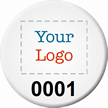 Circular Custom Logo Asset Tags (Full Color)
