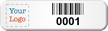 Custom Small Barcode Tags with Logo (Full Color)