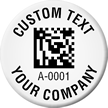 Create Company 2D Barcode Asset Tags