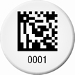 Customizable 2D Barcode Asset Tags, Add Own Numbering