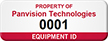 Personalized Equipment ID Numbered Asset Tag
