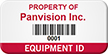 Personalized Property Name, Barcode, Numbering Asset Identification Tag