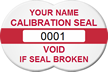 Calibration Seal, Void If Seal Broken