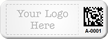 Custom Small 2D Barcode Logo Metal Asset Tag
