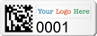 Custom SunGuard 2D Barcode Logo Asset Tags