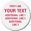 Customizable Circle Tag, Add Text Upto 5 Lines