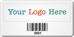 Customizable SunGuard Logo Barcode Asset Tags