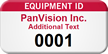 Custom Equipment Id Add Own Text Tag, Numbering