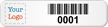 Full Color Custom Metal Barcode Logo Tag