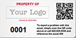 Personalized Logo QR Code Asset Tag