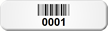 Custom Small Barcode Numbering Asset Tags