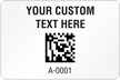 Rectangular 2D Custom Template - Barcode