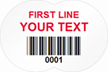 Custom Barcode Label Template, 0.75