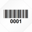Custom Octagon Barcode Label