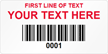 Rectangular Custom Template - Barcode