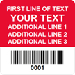 Custom Square Barcode Label