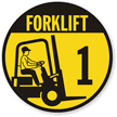 Forklift  1 (with Graphic) Label