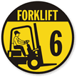 Forklift  6 (with Graphic) Label
