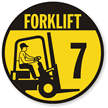 Forklift  7 (with Graphic) Label