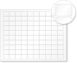 Sheet of QuickGuard Vinyl Labels - ¾ in. x 1 in. (100 Labels / Sheet)