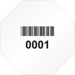 Stop Shaped Custom Template - Barcode