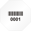 Stop Shaped Custom Template - Barcode