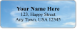 Customizable Address Label With Clear Blue Sky Symbol