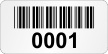 Customizable Super Economy Asset Labels With Barcode, Text