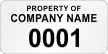 Customizable Super Economy Labels With Company Name, Numbering