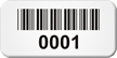 Barcode Numbered Metal Asset Labels