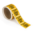 Water Soluble Labels Rolls Use First