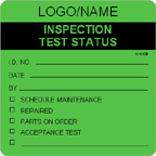 Inspection Test Status Label [add name/logo]