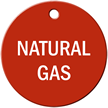 Natural Gas Stock Engraved Valve Circular Tag