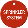 Sprinkler System Stock Engraved Valve Tag