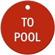 To Pool Stock Engraved Valve Circular Tag