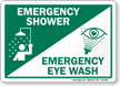 Emergency Shower / Emergency Eye Wash Sign