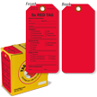 5S Cardstock Red Tag