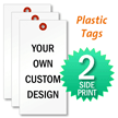 Custom Plastic Tags, 2 Side Printed