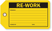 Re Work Production Control Tag