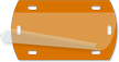 Orange Blank Fiber Optic Cable Tag
