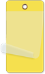 Yellow Self Laminating Blank Inspection Tag