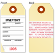 Mini 2-Part and 3-Part Inventory Tag with Adhesive