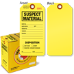 Disposition Suspect Material Tag in a Box