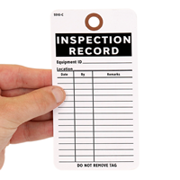 Cardstock Inspection Tag