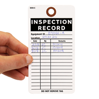 Inspection Record Do Not Remove Tag