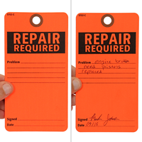 Repair Required Tags