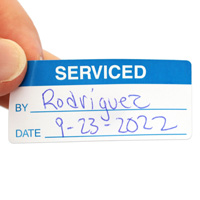 Servicing Date Label for Calibration