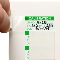 ½" x 1" Mini Self-Laminating Calibration Label