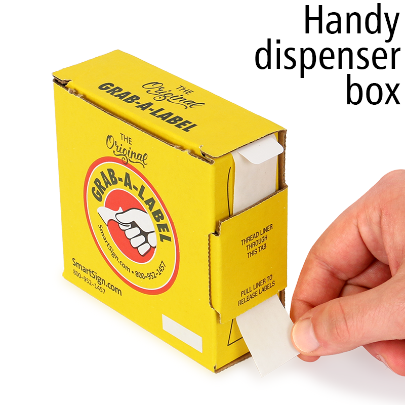 Small Grab-a-Label Dispenser Box